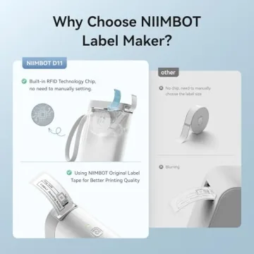 NIIMBOT D11 Portable Smart Label Maker for Easy Organization