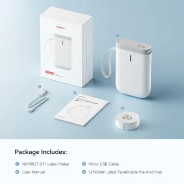 NIIMBOT D11 Portable Smart Label Maker for Easy Organization