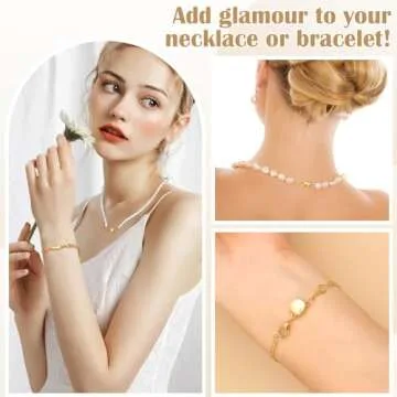 ROADPLUM 24 Pcs Magnetic Clasps for Jewelry Making