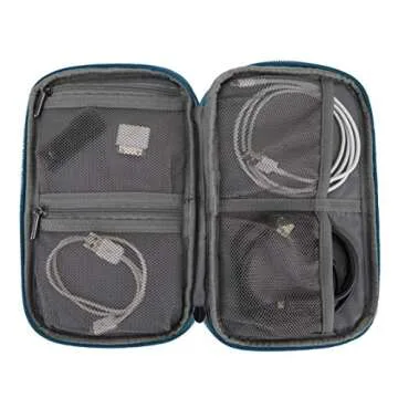 Travelon World Travel Essentials Tech Organizer, Black, One Size