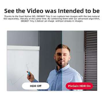 OBSBOT Tiny 2 AI-Powered PTZ 4K Webcam 1/1.5" CMOS 4X Faster Focusing USB 3.0 10x Faster Data Transmission Voice Control, W Tiny Smart Remote 2