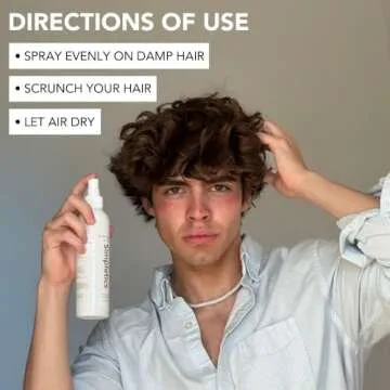 Simpletics Himalayan Sea Salt Spray for Straight & Wavy Hair - All Natural, 5 Ingredient, Texturizing & Volumizing Product - Vanilla Scented - Adds Volume, Texture, Beach Look to Men & Women, 240ml...