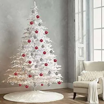 Set of 4 Silver Mercury Glass Ornaments (3.15" Classic Twist Ball) Perfect for Christmas Tree, Hanging Holiday Decoration, Gifts & Home Decor