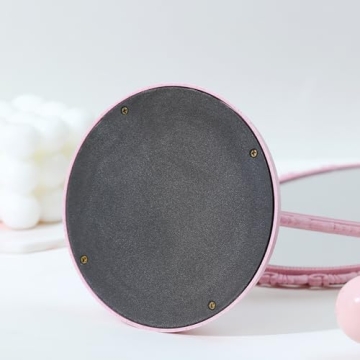 D&XQAUO Heart Shaped Mirror for Desk and Vanity