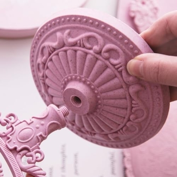 D&XQAUO Heart Shaped Mirror for Desk and Vanity