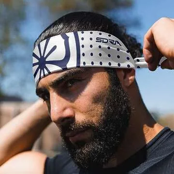 Suddora Daniel-San Lotus Headband, Lightweight and Breathable Tie Style Athletic Headband for Karate, Running, Cycling, Tennis, Versatile Head Gear for Ninja Costumes, Cosplay, Halloween