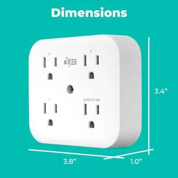 KMC Smart Tap Mini 4-Outlet Adapter for Smart Homes