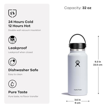 Hydro Flask Wide Flex Cap 32 Oz Insulated Water Bottle