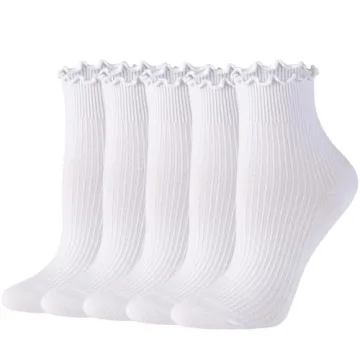 Charming Ruffled Ankle Socks for Women Cute Gifts Cottage Core Style