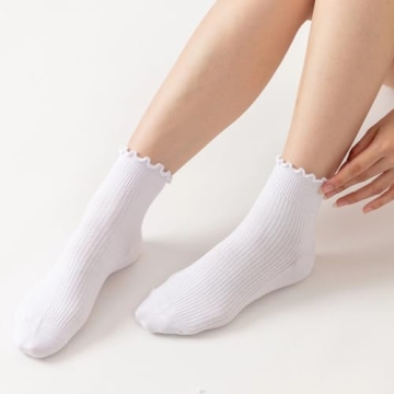 Charming Ruffled Ankle Socks for Women Stylish Gifts