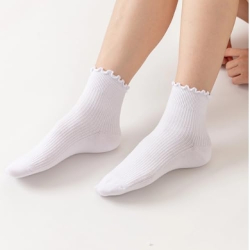 Charming Ruffled Ankle Socks for Women Stylish Gifts