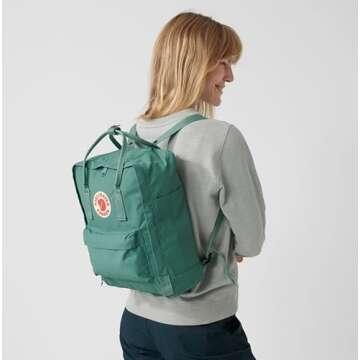 Fjällräven Kånken Unisex Travel Backpack - Side Slip Pocket - Adjustable Shoulder Straps - Dual Top Handles Super Grey One Size One Size