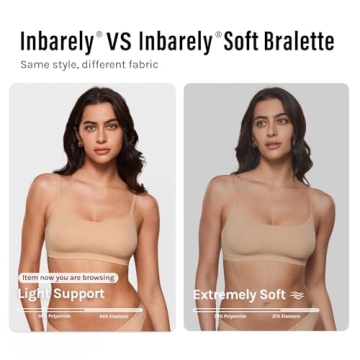 INLYRIC Women's Inbarely Bralettes Comfortable Wireless Bra