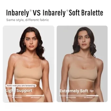 INLYRIC Women's Inbarely Bralettes Comfortable Wireless Bra