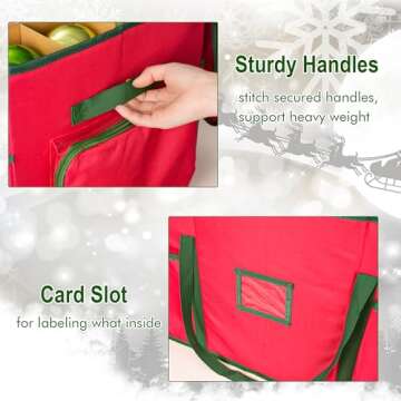 HYRIXDIRECT Christmas Ornament Storage Box for 160 Ornaments