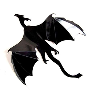 Mumaya 7pcs Wall Sticker 3D Dragon Wall Decal Dragon Wall Decal, Gothic Wall Stickers Party Decoration DIY Home Deco Halloween, Home, Window Decoration