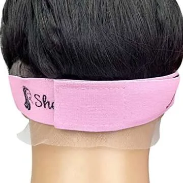 Wig Elastic Band, Edge Laying Band, Wig Band Edge Wrap to Lay Edges, Lace Melting Band for Sewing, Headband for Lace Front Wig, Wig Band with Adjustable Velcr, Wig Install Accessories Elastic Band