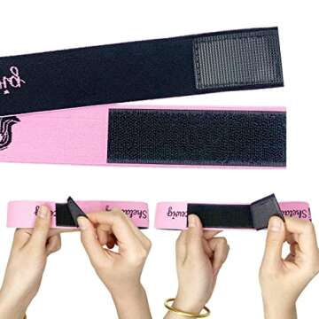 Wig Elastic Band, Edge Laying Band, Wig Band Edge Wrap to Lay Edges, Lace Melting Band for Sewing, Headband for Lace Front Wig, Wig Band with Adjustable Velcr, Wig Install Accessories Elastic Band