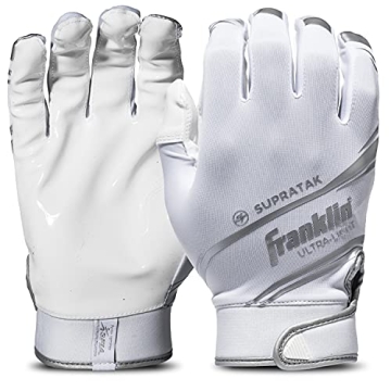 Franklin Sports Supratak Football Receiver Gloves - Ultra Grip, Comfort & Durability