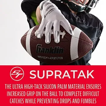 Ultra Grip Football Receiver Gloves by Franklin Sports