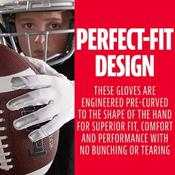 Ultra Grip Football Receiver Gloves by Franklin Sports