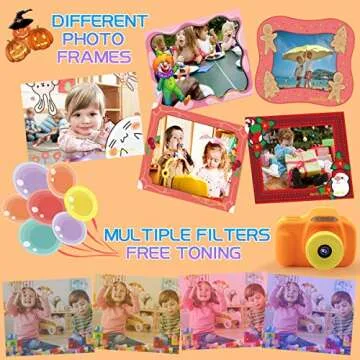 JOYTRIP Kids Camera, Selfie Digital Cameras Gifts for Boys Girls 3 4 5 6 7 8 9 yrs old, 12MP 1080P HD Video Camera with 32GB SD Card for Children, Shockproof Cameras with Flash for Christmas (Yellow)