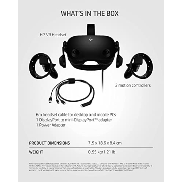 HP Reverb G2 VR Headset with Immersive Audio and Visuals