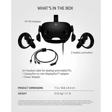 HP Reverb G2 VR Headset with Immersive Audio and Visuals