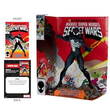 McFarlane Toys Spider-Man 1:6 Scale Collectible with Comic and Scene