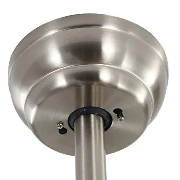 FINXIN 52" Brushed Nickel Ceiling Fan LED Light Remote