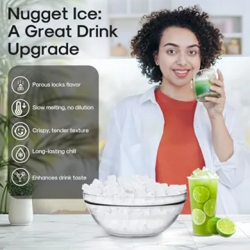 ICEPURE Nugget Ice Maker with WiFi, 33lbs Daily Production