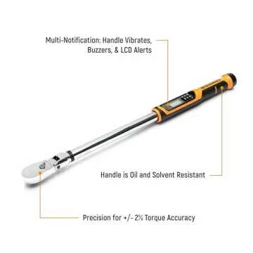 GEARWRENCH 1/2" Flex Head Electronic Torque Wrench for Precision and Performance