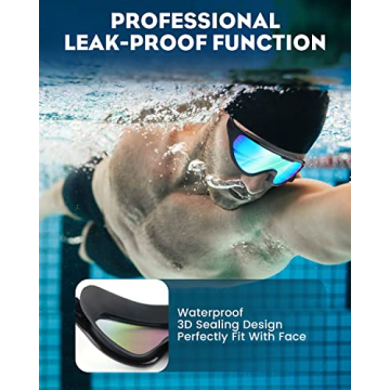 Anti Fog Swim Goggles 2 Pack for Adults & Youth