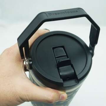 Dreamfocus Handle Flip Straw Lid Replacement for Stanley 40 oz Tumbler, Not for 30 oz