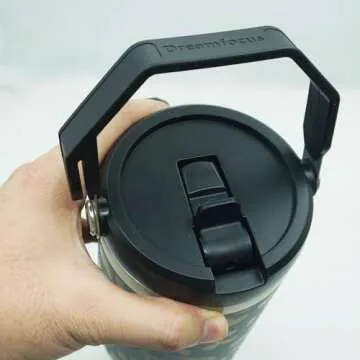 Dreamfocus Handle Flip Straw Lid Replacement for Stanley 40 oz Tumbler, Not for 30 oz