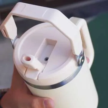 Dreamfocus Handle Flip Straw Lid Replacement for Stanley 40 oz Tumbler, Not for 30 oz