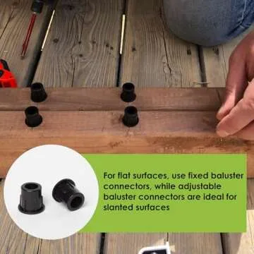 FENCE & DECK RITE Durable Baluster Connectors for Easy Installing