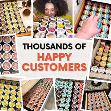 Coffee Pod Holder Compatible With Nespresso Vertuo Capsules (20 Slots) - Nespresso Vertuo Pod Holder - Nespresso Pods Holder Drawer Organizer - Nespresso Pod Storage for Nespresso Vertuoline Capsules