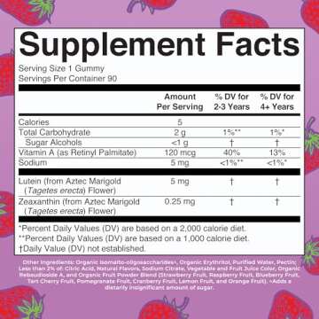 MaryRuth Organics Eye Care Gummies | Eye Health Vitamins for Adults and Kids | Lutein and Zeaxanthin...