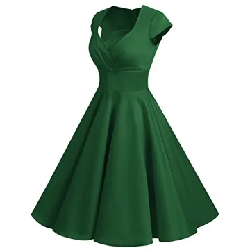 Elegant Green Vintage Cocktail Dress for All Occasions