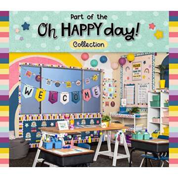 Oh Happy Day Banner - Motivational Classroom Decor