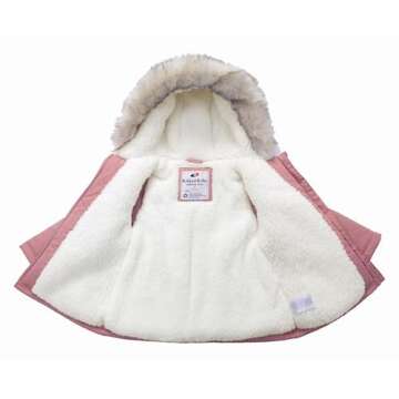 Stylish Rokka&Rolla Water-Resistant Baby Puffer Jacket
