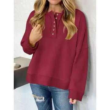 PRETTYGARDEN Women's Cropped Button Hoodie - Chic Fall Style