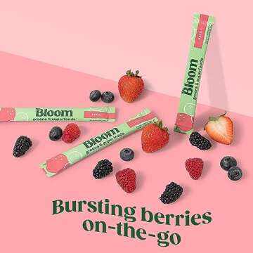 Bloom Nutrition Superfood Greens Powder Stick Packs, Digestive Enzymes with Probiotics and Prebiotic...