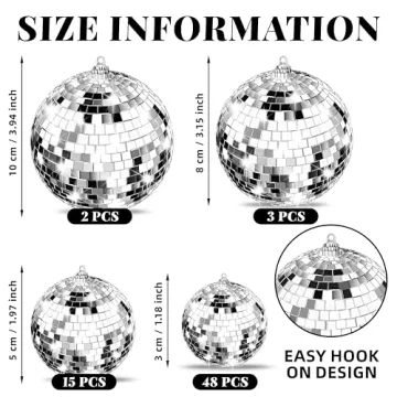 Mirror Disco Balls Set - Sparkle for Every Occasion!