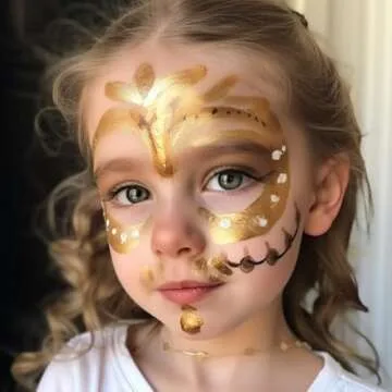 BOBISUKA Gold Face Body Paint for Creative Makeup