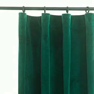 Roslynwood Velvet Curtains in Dark Green Thermal Insulated