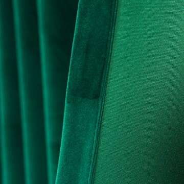 Roslynwood Velvet Curtains in Dark Green Thermal Insulated