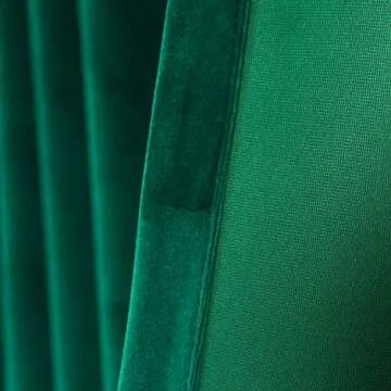 Roslynwood Velvet Curtains in Dark Green Thermal Insulated
