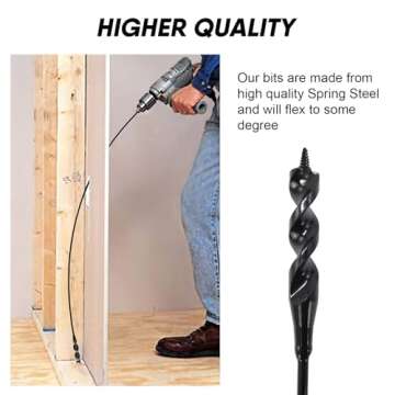 HANSHAN Flexible Installer Drill Bit for Easy Wire Installation